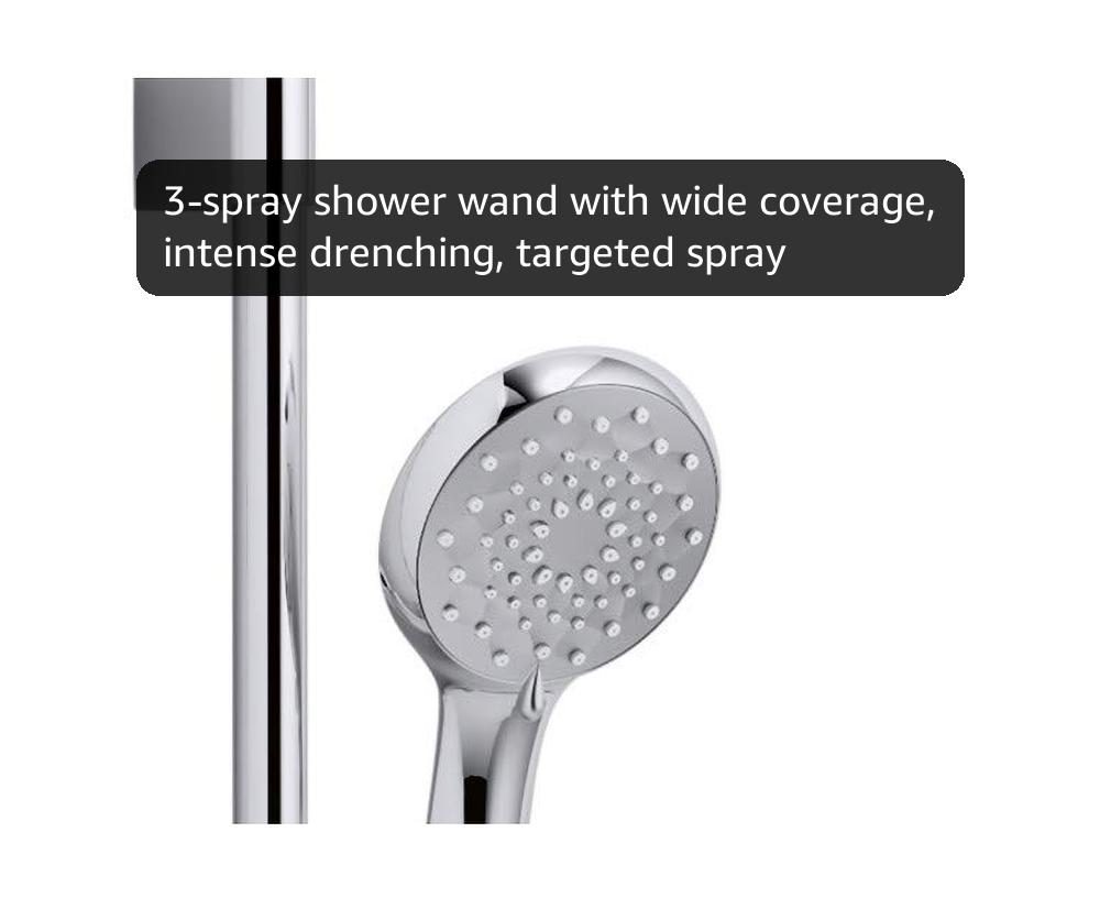 KOHLER 98362-G-CP Awaken B90 Multi-Function Handshower Kit